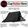 Custom Fit Cup, Door, Center Console Liner Accessories for Honda Odyssey 2018 2019 2020 40PC Kit (Solid Black)