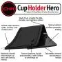Custom Fit Cup, Door, Center Console Liner Accessories for Honda Odyssey 2018 2019 2020 40PC Kit (Solid Black)