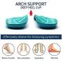 3/4 Arch Support Insole Suitable Flat Foot Correction Varus Relieve Plantar Fasciitis Heel Pain