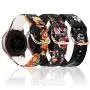 Koreda Compatible Samsung Galaxy Watch Active Bands/Galaxy Watch 42mm/Gear Sport Bands Sets, 20mm Soft Floral Print Sport Watch Strap Replacement Compatible Galaxy Watch Active 40mm R500 (3 Pack#7)