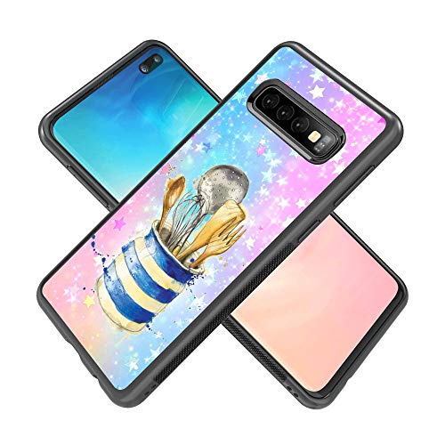 Samsung Galaxy S10 Plus Case,Flexible Soft TPU Cover Shell,Slim Silicone Black Rubber Non-Slip Durable Design Protective Phone Case for Samsung Galaxy S10 Plus -Kitchenware