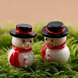 Parsley. 2Pc Mini Resin Snowman Figurine Craft Garden Decor Ornament Plant Pot Fairy Micro Landscape Bonsai