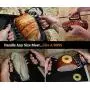AOTOSOLO Kitchen & BBQ Tool Set, 1 Set Pulled Pork Claws + Heat Resistant Silicone Gloves +1 Silicone Basting Brush, Use as BBQ Meat Turner or Oven Mitts, Heat Resistant Grilling Accessories (Black)