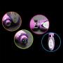 Sex Talk 10 Mode Vibration Silicone Lovey Wavy Vibe Mute Dildo Vibrator Sex Toy Waterproof Clit G spot vibrators Sex products for women (Purple)