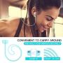 Marge Plus for AirPods Case, Silicone Cover 360°Protective AirPods Shockproof Case with Pom Pom Keychain Compatible with Apple AirPods 2 & 1 [Front LED Visible]
