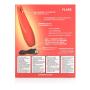 CalExotics Red Hot Flare - 10-Function Waterproof Vibrator ? Rechargeable Silicone Compact Teaser Vibe ? Adult Sex Massager for Couples - Red