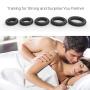 Silicone Cock Rings Set Sex Toys ? Adorime Premium Stretchy Erection Enhancing Penis Ring Training Sex Things for Men and Couples (5 Rings Set) 