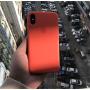 Keklle iPhone X Silicone Case, Keklle Liquid Silicone Gel Rubber Shockproof Case and Ultra Soft Microfiber Cloth Lining Cushion for iPhone X/10 (Spicy Orange)