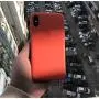 Keklle iPhone X Silicone Case, Keklle Liquid Silicone Gel Rubber Shockproof Case and Ultra Soft Microfiber Cloth Lining Cushion for iPhone X/10 (Spicy Orange)