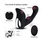 Rechargeable Massager Electronic for Relaxation Massaging with Multiple Vibrating Speed and Patterns Waterproof Silicone Plug for Body Massage 12 Functions with Wireless Remote Control, Black