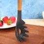 Runshiwan Wood Handle Silicone Kitchenware Non-stick Cooking Utensils (Noodles Scoop)
