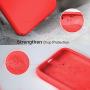 Miracase Liquid Silicone Case Compatible with iPhone Xs Max 6.5 inch (2018), Gel Rubber Full Body Protection Shockproof Cover Case Drop Protection Case (Red)