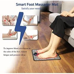 JKSHMYT EMS Leg Reshaping Foot Massager Pad,Electric Foot Massager for Plantar Fasciitis and Neuropathy,6Modes 9Intensity,Improves Circulation,Relaxation Stiffness Muscles Relieve Foot and Calf Pain