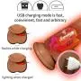 ZYYSQ Female Electric Silicone Massage Happy Toy, 6-Speed Swing Telescopic, Automatic Heating, Super Soft, Flexible Body, USB Charging Female Toys ZYYSQ