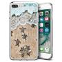 iPhone 7 8 Case, Soft TPU Slim-Fit Flexible Ultra-Thin Clear Case, Full-Body Rugged Bumper Print Baby Turtle Case for iPhone 7 8, Transparent