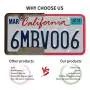 ZAKAA 2 Pack License Plate Frame,Premium Silicone Material, Rust-Proof,Rattle-Proof,Weather-Proof(RED)