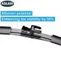 Windshield Wipers,ASLAM Type-G 26"+22" Wiper Blades:All-Season Blade for Original Equipment Replacement and Refills Replaceable,Double Service Life(set of 2)