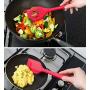 Silicone Kitchenware 10 Piece Nonstick Cookware Set Kitchen Tools Baking Utensils,Red