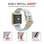 Simpeak for Fitbit Blaze Bands with Frame, Silicone Replacement Band Strap with Frame Case for Fit bit Blaze Smart Fitness Watch, Small/Large