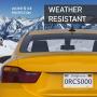 Rightcar Solutions Flawless Silicone License Plate Frame - Rust-Proof. Rattle-Proof. Weather-Proof. - Yellow