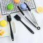 KIYYI High Temperature Resistant Anti-scalding Silicone Clip Food Bread Clip Silicone Brush Butter Brush Baking Set 3 Piece Set Silicone Kitchenware Set