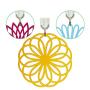 ME.FAN 3 Set Silicone Multi-Use Flower Trivet Mat - Premium Quality Insulated Flexible Durable Non Slip Coasters Hot Pads Yellow