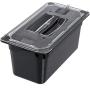 Carlisle 3066203 StorPlus Third Size Food Pan, Polycarbonate, 6" Deep, Black