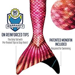 Fin Fun Mermaid Tails for Swimming with Monofin - Kids and Adult Sizes - Limited Edition