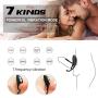 Six Toys for Pleasurebullet Sucking Testicle Rings Silicone Waterproof Rechargeable Penis Rings Vibrating Toy Adult Male Couples Multiple-Modes for Longer Lasting or Stimulator, Tshirt
