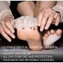 GiWuh Metatarsal Pads 3 Pairs Foot Cushions for Women and Men Ball of Foot Cushions Inserts Metatarsal Pads Reusable Gel Foot Cushion Cushions for Runners, Pain High Heels, Dancers, Sports