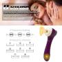 Electric 3 Sucking 8 Vibration G Spotter Clitorial Toy for Women Silicone Portable Waterproof Body Massger - Purple