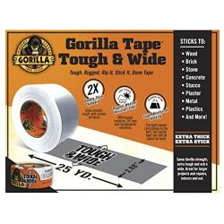 Gorilla 6025302 White Tough & Wide Duct Tape, 1 - Pack,