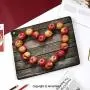 Cover for Samsung Tab E,flip Cover for Samsung Galaxy Tab E 9.6 Cases and Covers,Modern,Rustic Style Home Cafe Decor Wooden Kitchen Surface Fresh Image Art Veggies Fruit Decorative,Brown Red