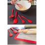 YIKELA Kitchenware baking kit 5 piece set silicone kitchenware silicone scraper cake tool (red)