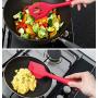 Silicone Kitchenware Set of 10 Cooking Tools Nonstick Cookware Set, Cooking Gadget, Turner, Egg Beater, blue