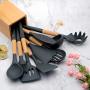 Kitchen Silicone Cookware, 9 Kitchenware Sets, Kitchen Gadget Set for Nonstick Cookware, Kitchen Set Kitchenware Turner Cutter Shovel Spoon, Kitchenware