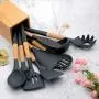 Kitchen Silicone Cookware, 9 Kitchenware Sets, Kitchen Gadget Set for Nonstick Cookware, Kitchen Set Kitchenware Turner Cutter Shovel Spoon, Kitchenware