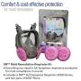 3M Respirator Kit, Full Face 6800, Reusable, Medium, Plus 4 Particulate Filters 2097, P100 for Mold Remediation, Dust, Lead, Asbestos