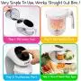 Baby Food Maker | Baby Food Processor Blender Grinder Steamer | Cooks & Blends Healthy Homemade Baby Food in Minutes | Self Cleans | Touch Screen Control | FDA Approved | 6 Reusable Food Pouches