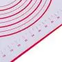 BESTONZON Kitchenware Pastry Mat, Silicone Baking Mat With Measurements,Non Stick Non Slip Pastry Rolling Mat,for Kitchen(40 60 Cm,Red)