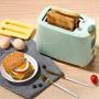 QIN.J.FANG-Kitchen Home Toaster 2 Slices,7-speed professional temperature control,Green