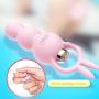 ROITB Silicone Vibrator Massage for Men/Women - 3 Speed Change and 7 Frequencies Vibrator Toy - Anal Beads -USA Shipping (Pink-B)