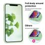 Vooii iPhone Xs Case, iPhone X Case, Soft Liquid Silicone Slim Rubber Full Body Protective iPhone Xs/X Case Cover (with Soft Microfiber Lining) Design for iPhone X iPhone Xs - Matcha