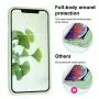 Vooii iPhone Xs Case, iPhone X Case, Soft Liquid Silicone Slim Rubber Full Body Protective iPhone Xs/X Case Cover (with Soft Microfiber Lining) Design for iPhone X iPhone Xs - Matcha