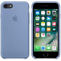 BigMike Compatible for iPhone 7 Case, iPhone 8 Case, Soft Liquid Silicone Shock-Absorption Case with Soft Microfiber Cloth Lining Cushion for iPhone 7/8-4.7inch (Azure)