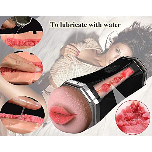 Yikiop Male Aír-cr?ft Cup Vibrating Oral Cup, Sucking Endless Pleasure, Adult Toys for Men Thrust & Rotate, Medical Silicone, Men Deep Throat T-Shirt