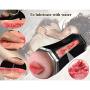 Yikiop Male Aír-cr?ft Cup Vibrating Oral Cup, Sucking Endless Pleasure, Adult Toys for Men Thrust & Rotate, Medical Silicone, Men Deep Throat T-Shirt