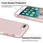 iPhone 8 Plus Case, iPhone 7 Plus Case, Anuck Soft Silicone Gel Rubber Bumper Case Microfiber Lining Hard Shell Shockproof Full-Body Protective Case Cover for iPhone 7 Plus /8 Plus 5.5" - Pink Sand