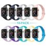 Acrbiutu Bands Compatible with Apple Watch 38mm 40mm 42mm 44mm, Slim Thin Narrow Replacement Silicone Sport Accessory Strap Wristband Compatible for iWatch Series 1/2/3/4/5 Women Men