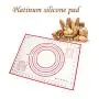 AK ART KITCHENWARE Dough Mat Silicone Baking Mat with Measurements for Rolling Pastry Non-Stick Heat Resistance Pastry Baking Tools for Bakery Kitchen (30×40cm)